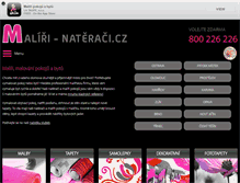 Tablet Screenshot of maliri-nateraci.cz